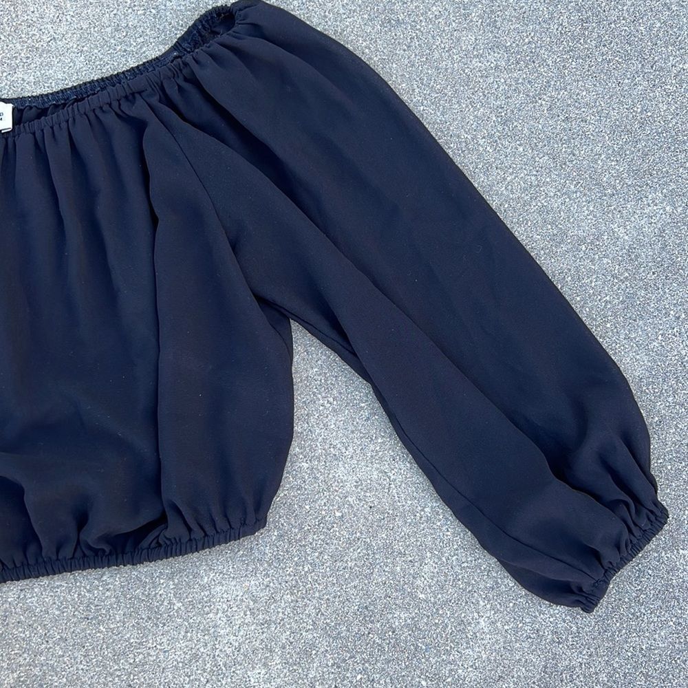 Show Me Your Mumu Lima Scrunch Top Black Size M - Picture 4 of 6